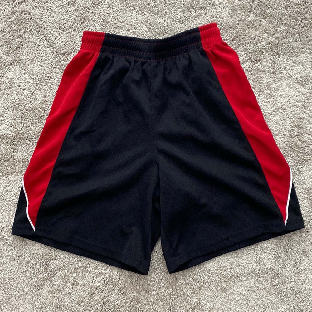 Bugle Boy Sport black and red shorts
